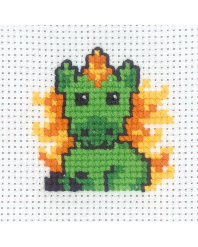 Broderikit My first kit - unicorn grøn