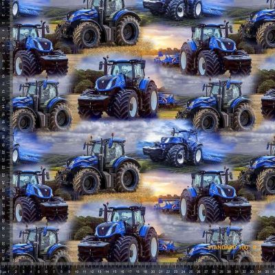 New Holland traktorer på french terry