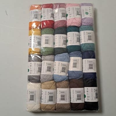 Farmers yarn cotton 8/4 20 farver ass.