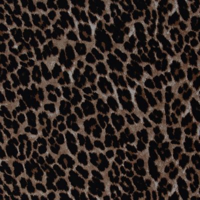 Leopardprint på jacquard strik