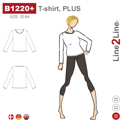 Line2Line B1220+ Basis T-shirt, Plus