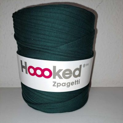 Hoooked Zpagetti stofgarn mørk grønlig nuance
