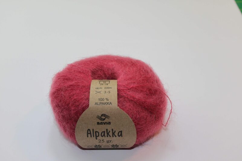 Hindbærfarvet alpakka fra Navia