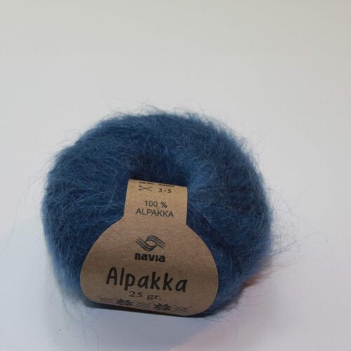 Koboltblå alpakka fra Navia