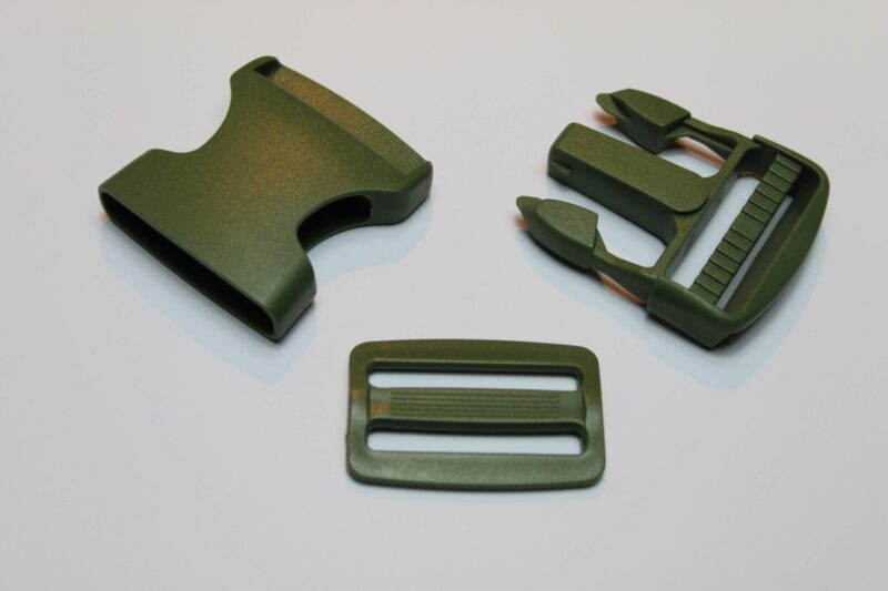 40 mm armygrøn klikspænde