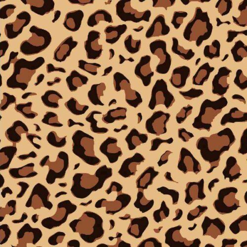 Lys brun leopardprint