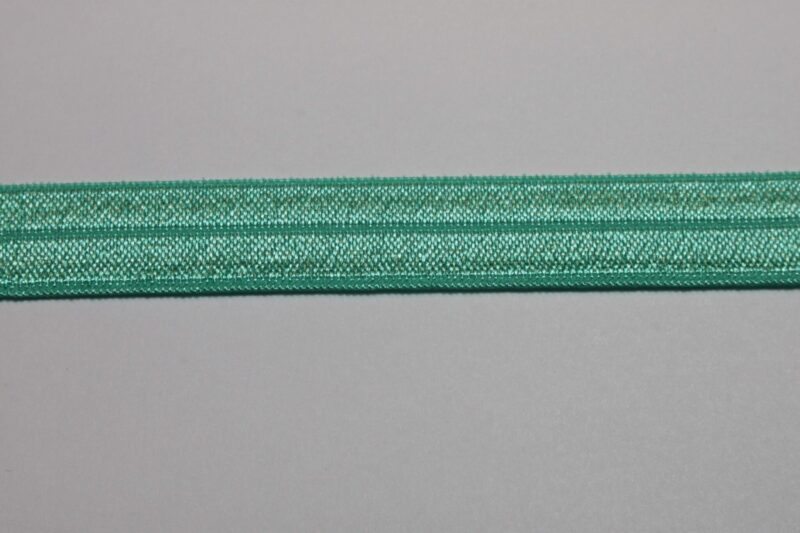 Aquagrøn foldeelastik 15 mm
