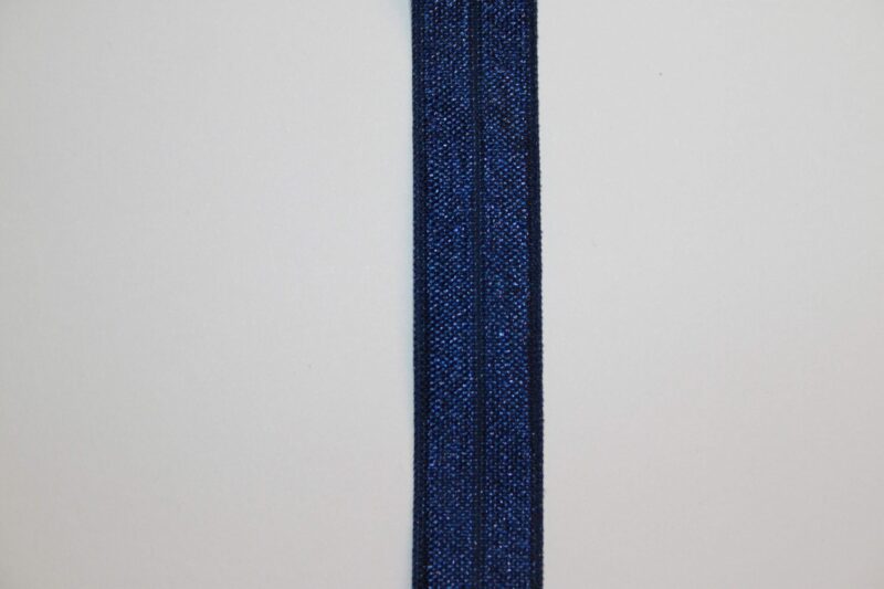 Marineblå foldeelastik 15 mm