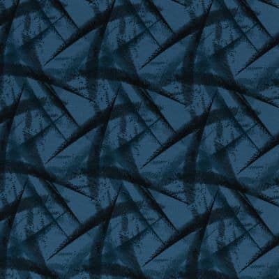 Sorte abstrakte streger på blå isoli